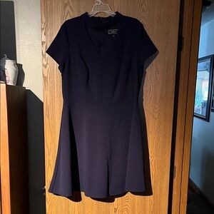 Elegant Navy Blue Women's Dress